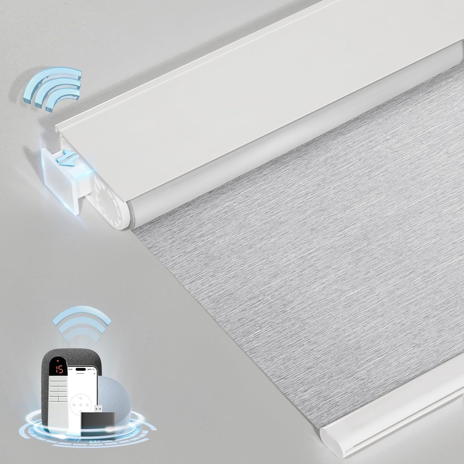 Smart Motorized Blinds with Remote for Easy Installation