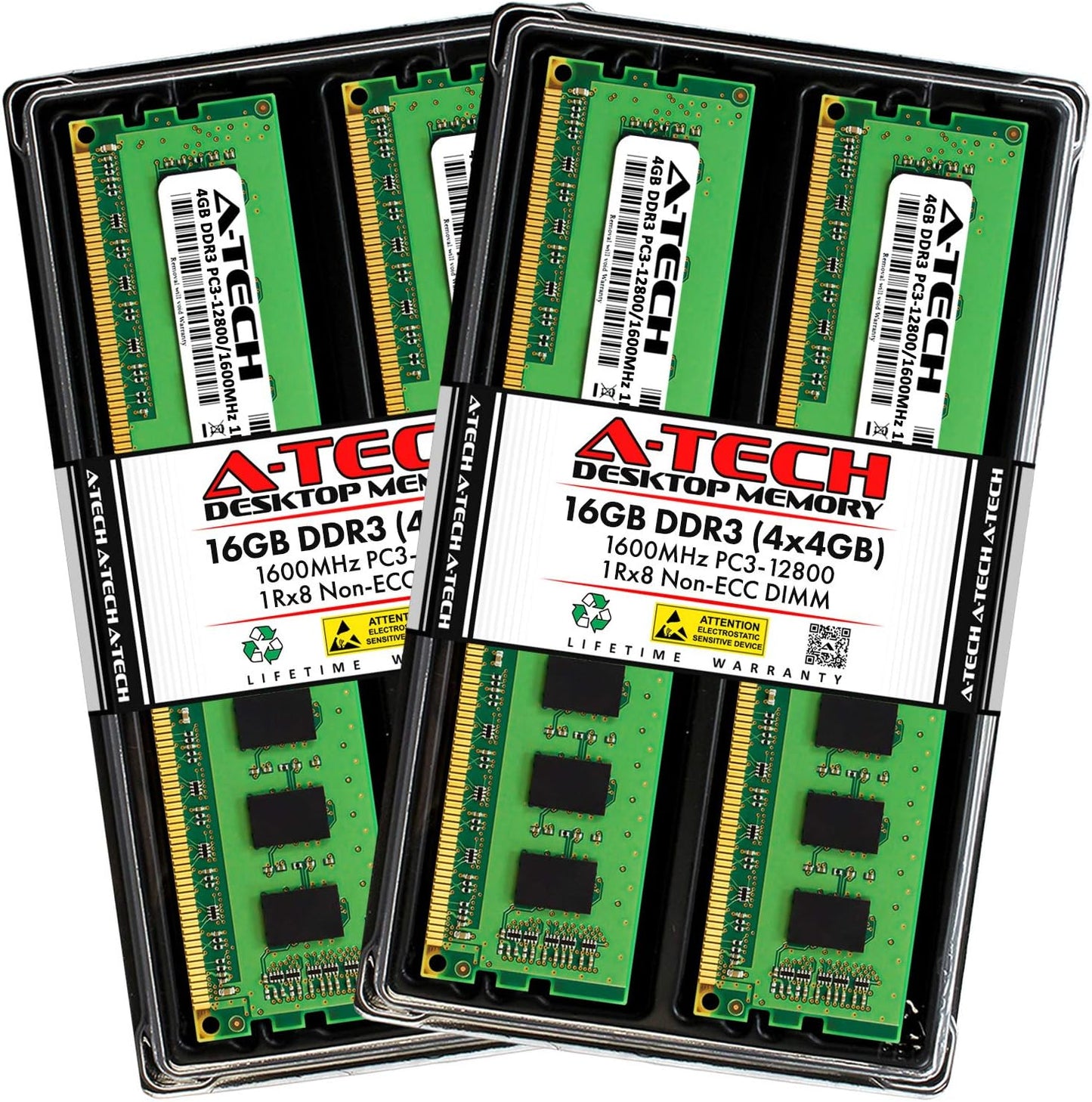 16GB DDR3 1600MHz Desktop Memory Kit for High Performance
