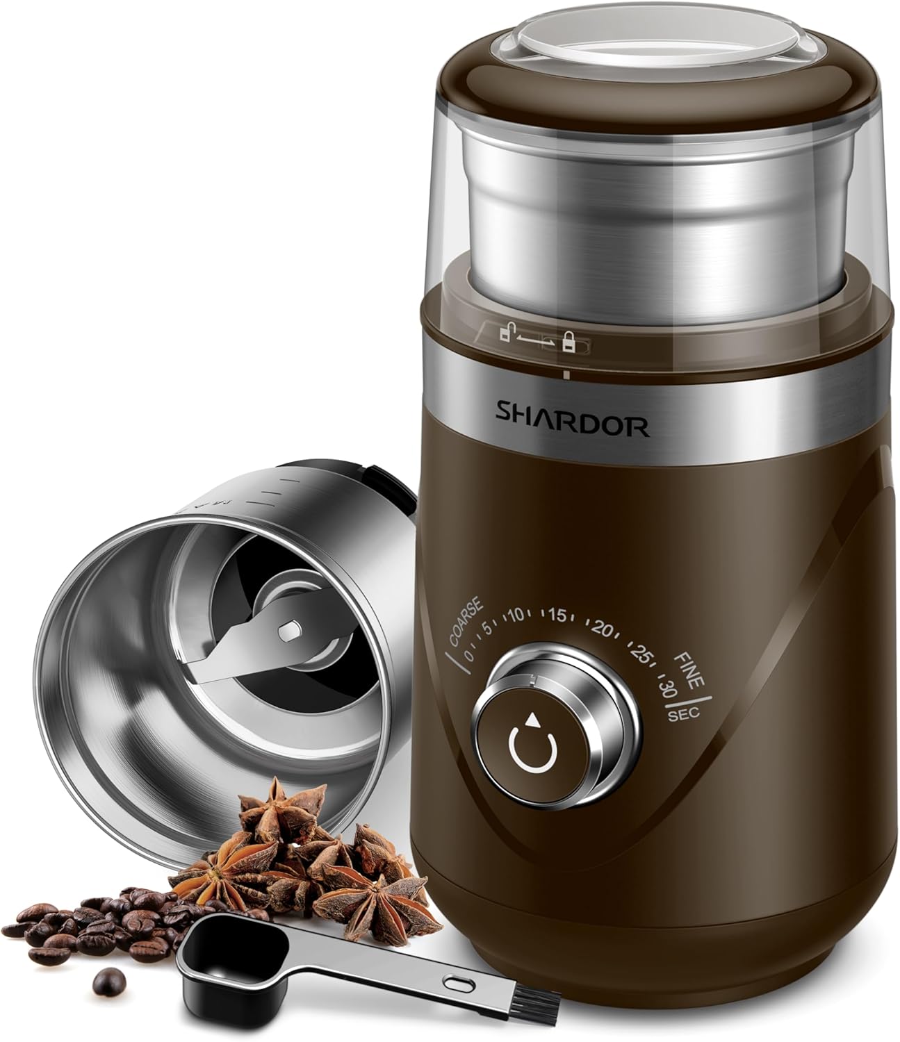 SHARDOR Electric Super Silent Blade Coffee Grinder for Precision