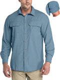 33,000ft Men's Long Sleeve Sun Protection Shirt UPF 50+ - Cooling Dry