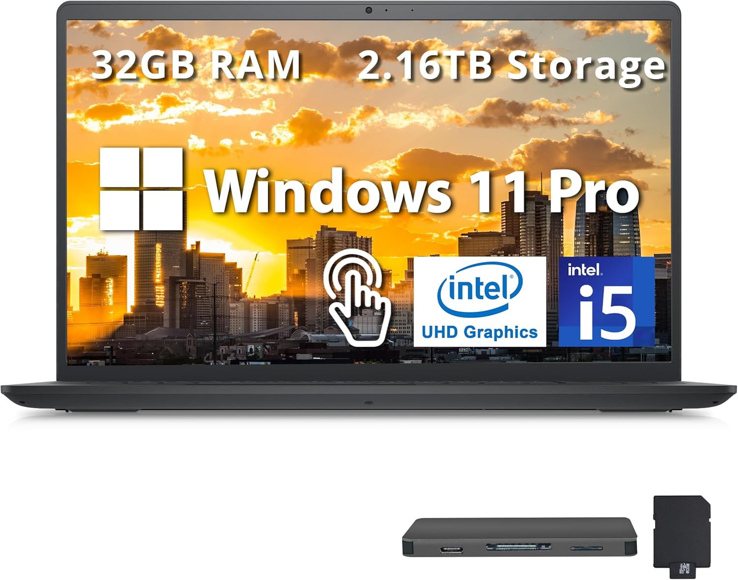 Dell Inspiron 15 Touch Screen Laptop with Intel i5 and 32GB RAM