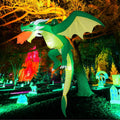 Tangkula 5.2 ft Hanging Halloween Inflatable Dragon - Striking Night
