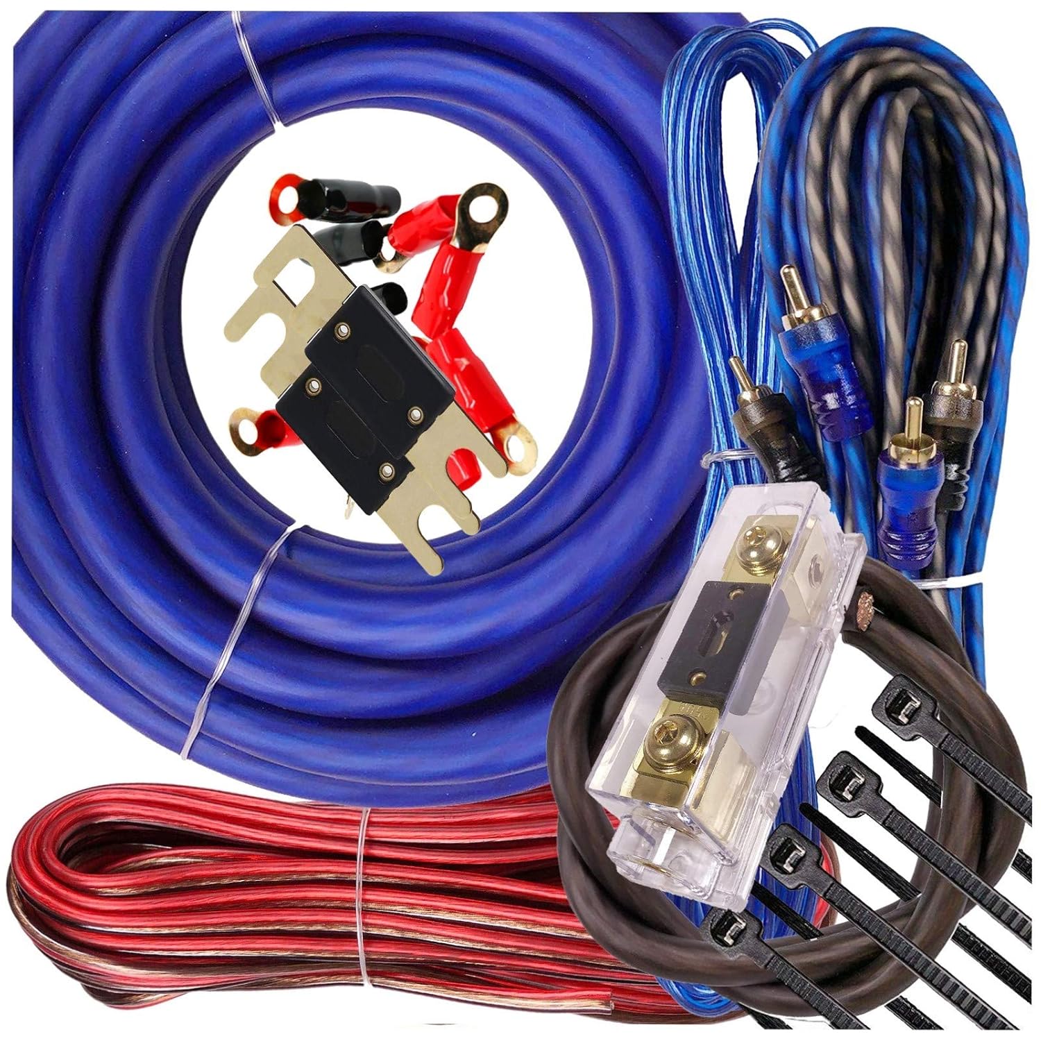 Gravity Warzone Elite Premium True AWG 1/0 Gauge Amplifier Kit
