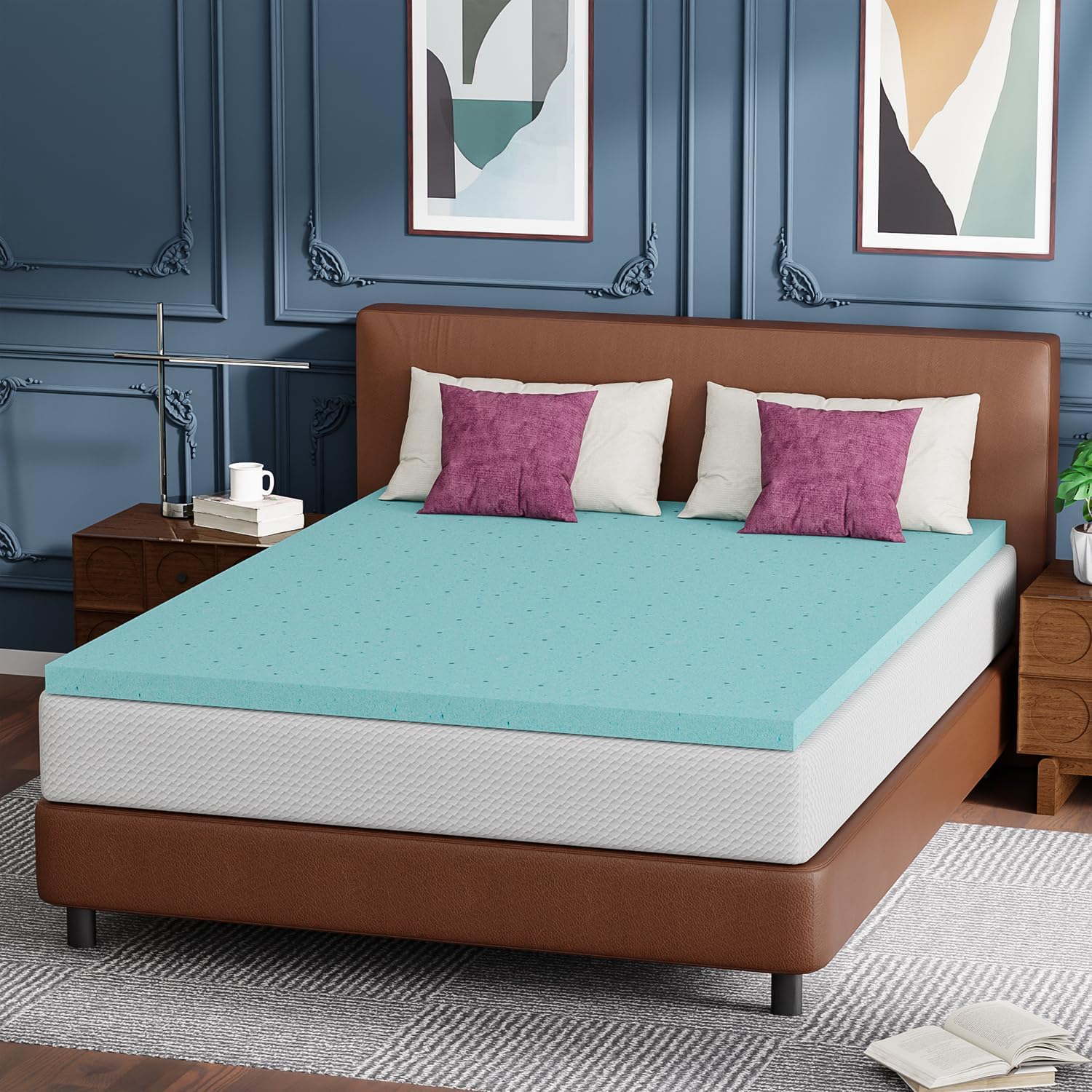 8 Queen Mattress with Cooling Gel Topper for Comfortable Sleep