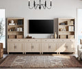 WAMPAT Entertainment Center with Bookshelves for TVs up to 75in