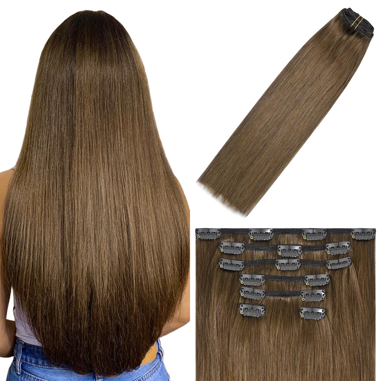WindTouch Clip In Hair Extensions for Natural Volume and Length