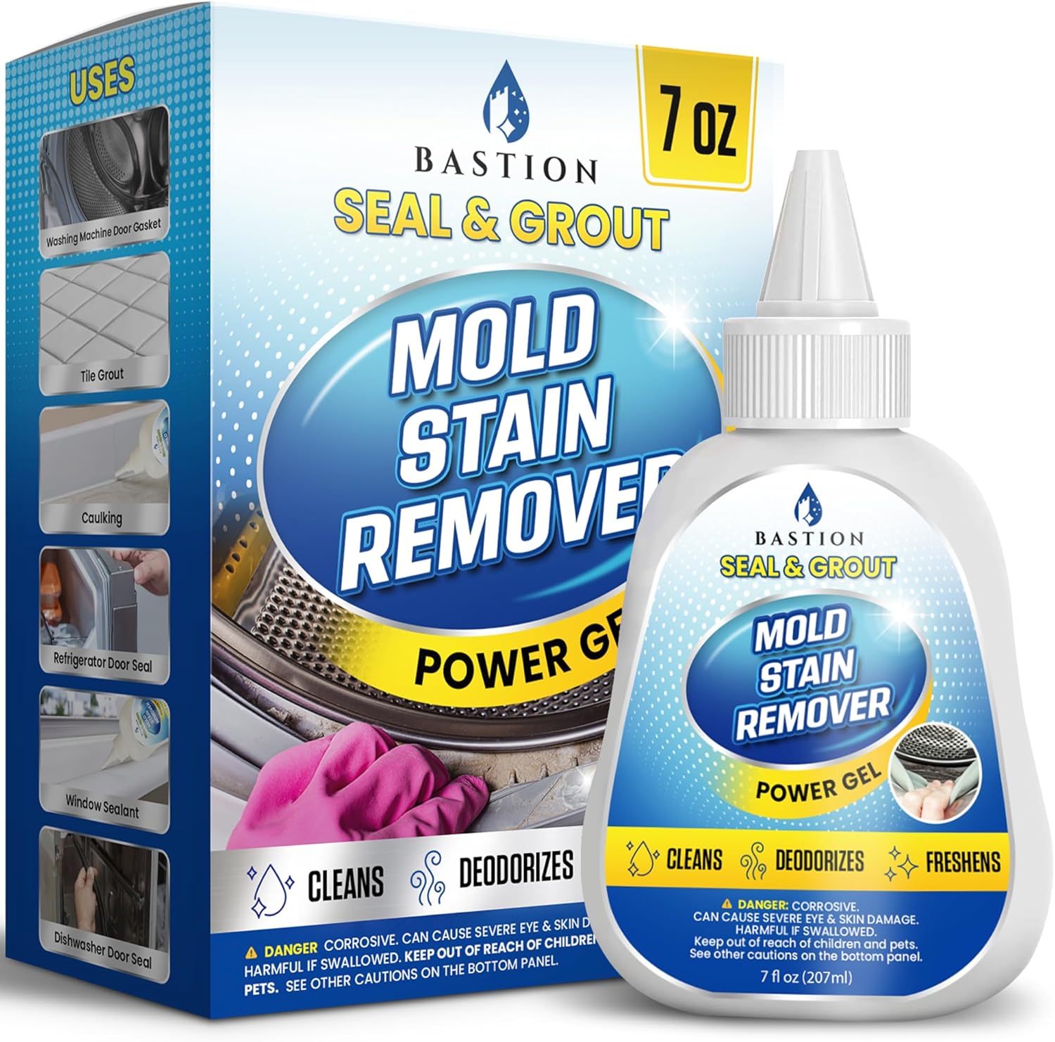 Bastion Mold Stain Remover Gel - Pro Cleaning Power!