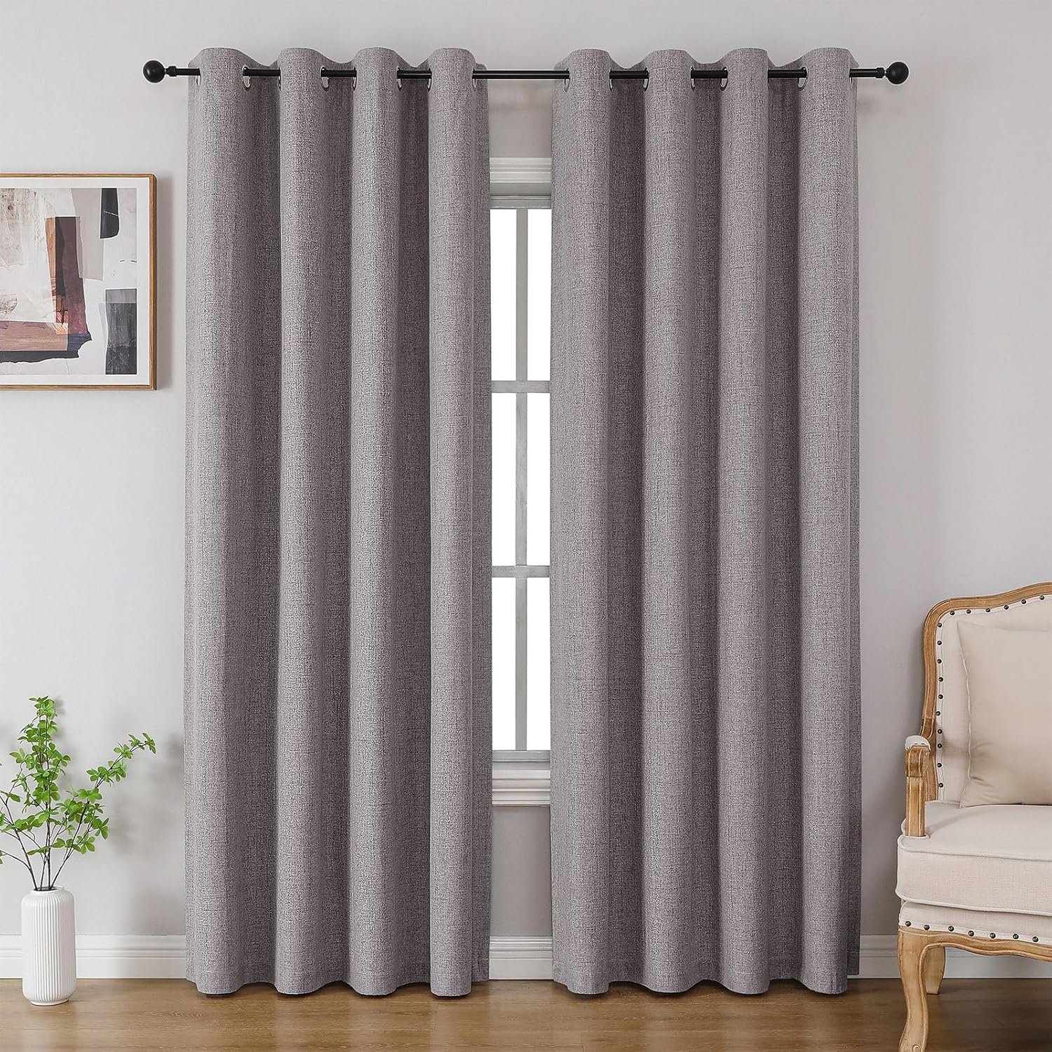 CUCRAF 100% Blackout Curtains for Total Room Darkening