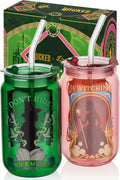 Dragon Glassware Wicked 16 oz Drinking Glasses Set of 2 - Reusable