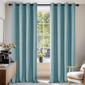 Blackout Curtains for Bedroom Set of 2 52W x 72L in - River Blue