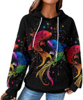 Constellation Zodiac Graphic Hoodies for Women - Waffle Pullover Fit