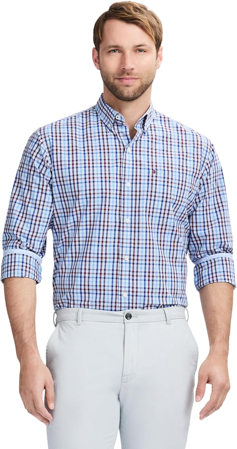 Izod Mens Performance Comfort Long Sleeve Shirt for All Occasions
