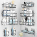 10 Pack Shower Caddy Organizer Rack Shelf for Inside Shower - Large