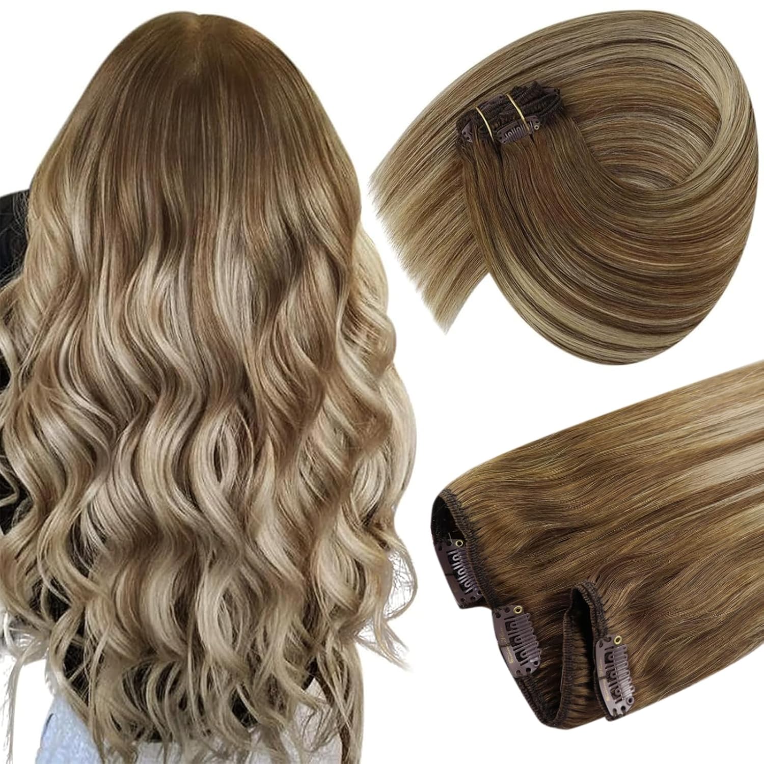 Sunny Hair Clip in Hair Extensions for Natural Look and Comfort