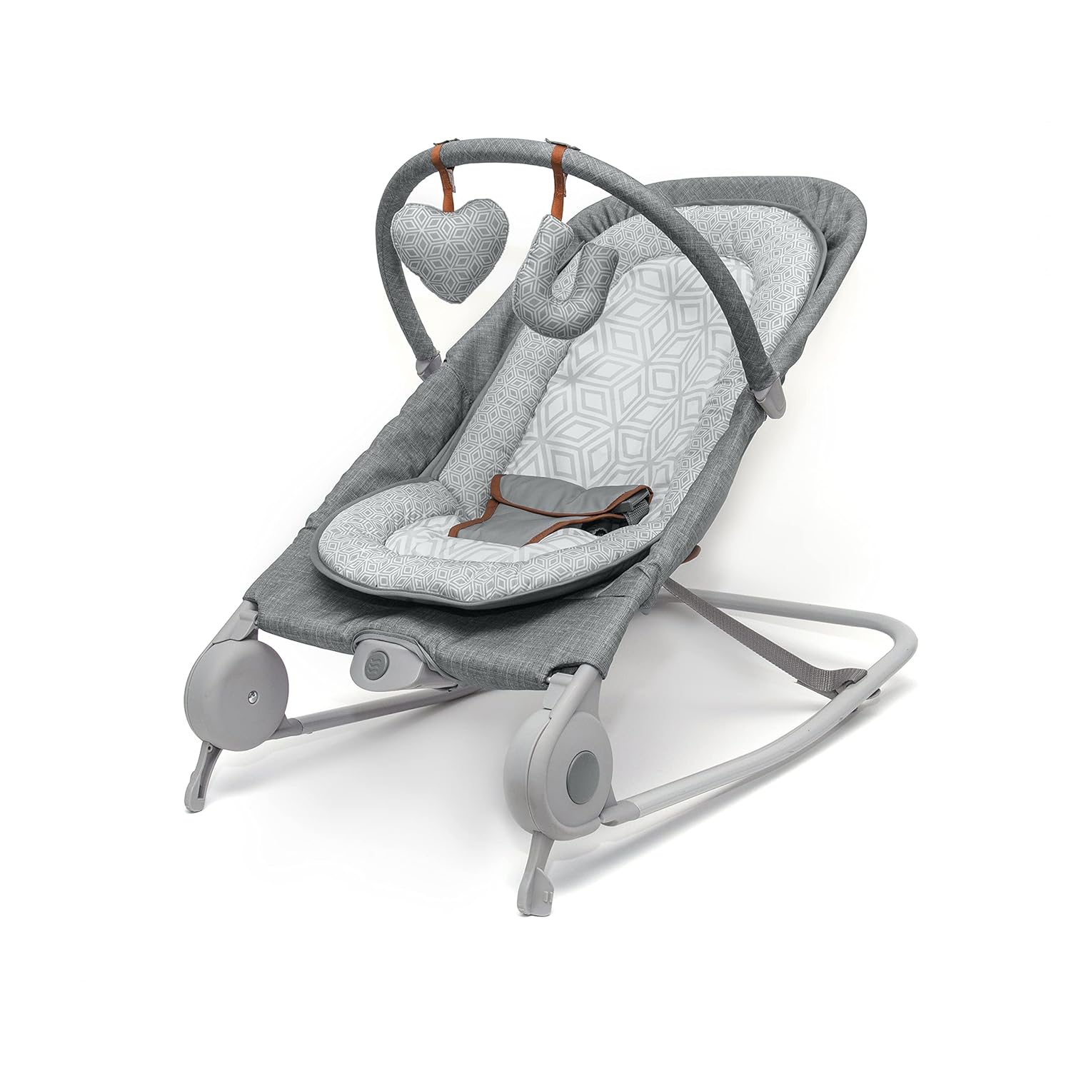 Summer Infant Portable 2-in-1 Rocker & Bouncer - Soothing Vibrations & Soft Toys