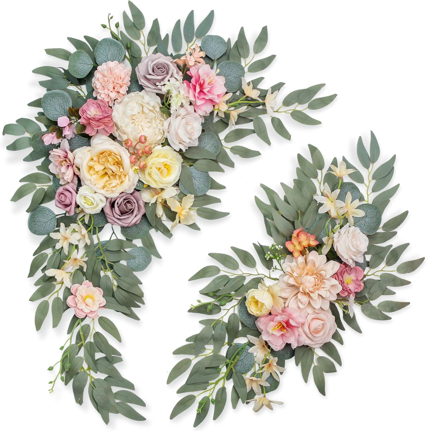Faux Flowers Wedding Arch Flowers Kit for Stunning Decor