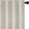 Deconovo Blackout Short Curtains 42 x 45 in Beige - Light Blocking Set
