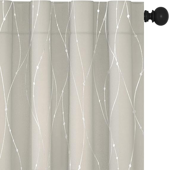 Deconovo Blackout Short Curtains for Small Windows - 45 Inch