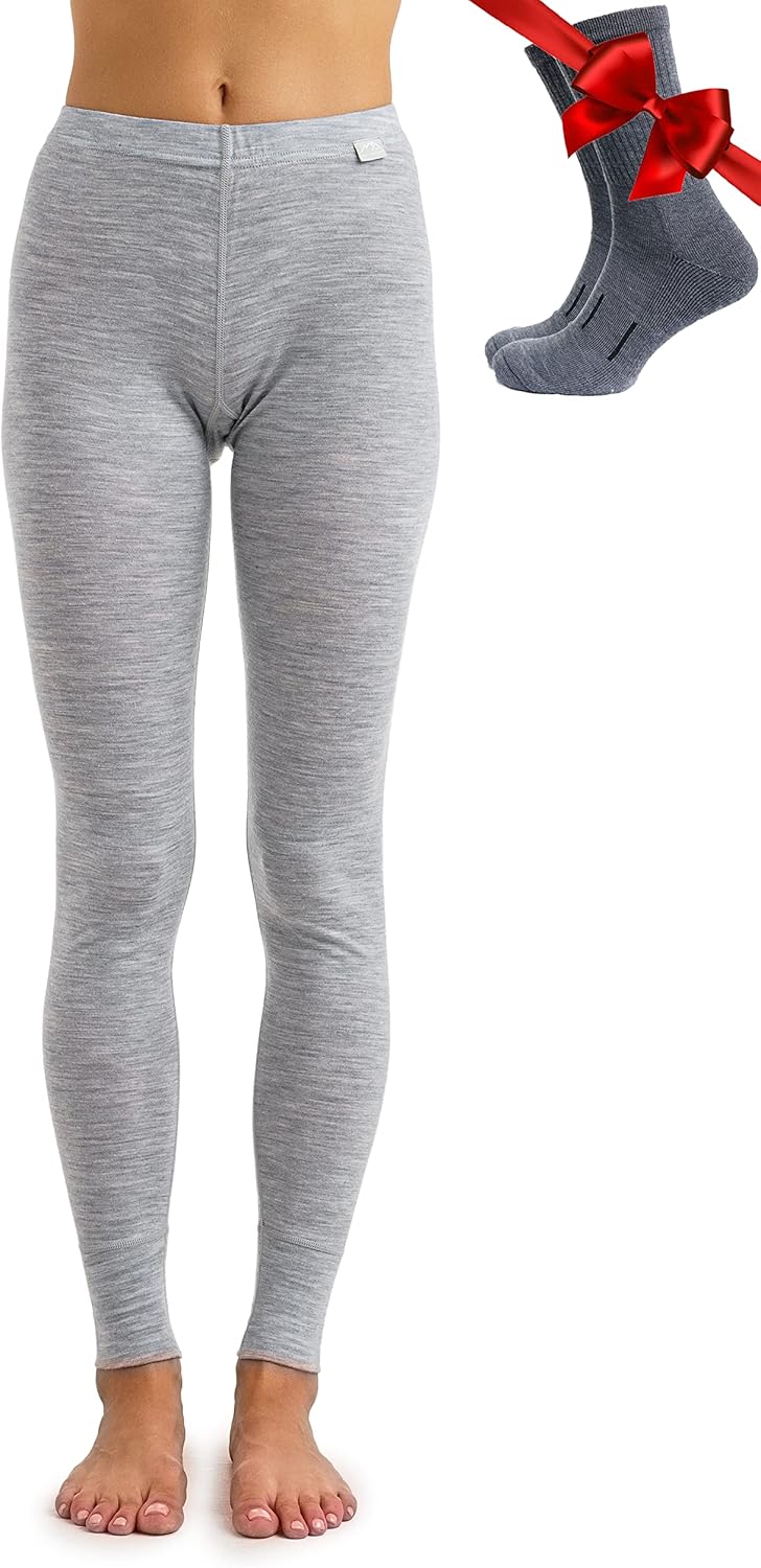 Merino Wool Base Layer Women Pants for Ultimate Comfort