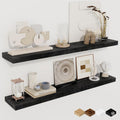 Floating Shelves 36in 2-Pack Rustic Wall Shelves - Clean Floating