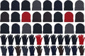 48x Winter Beanies & Gloves Combo Pack - Warm Bulk Set for Gifting