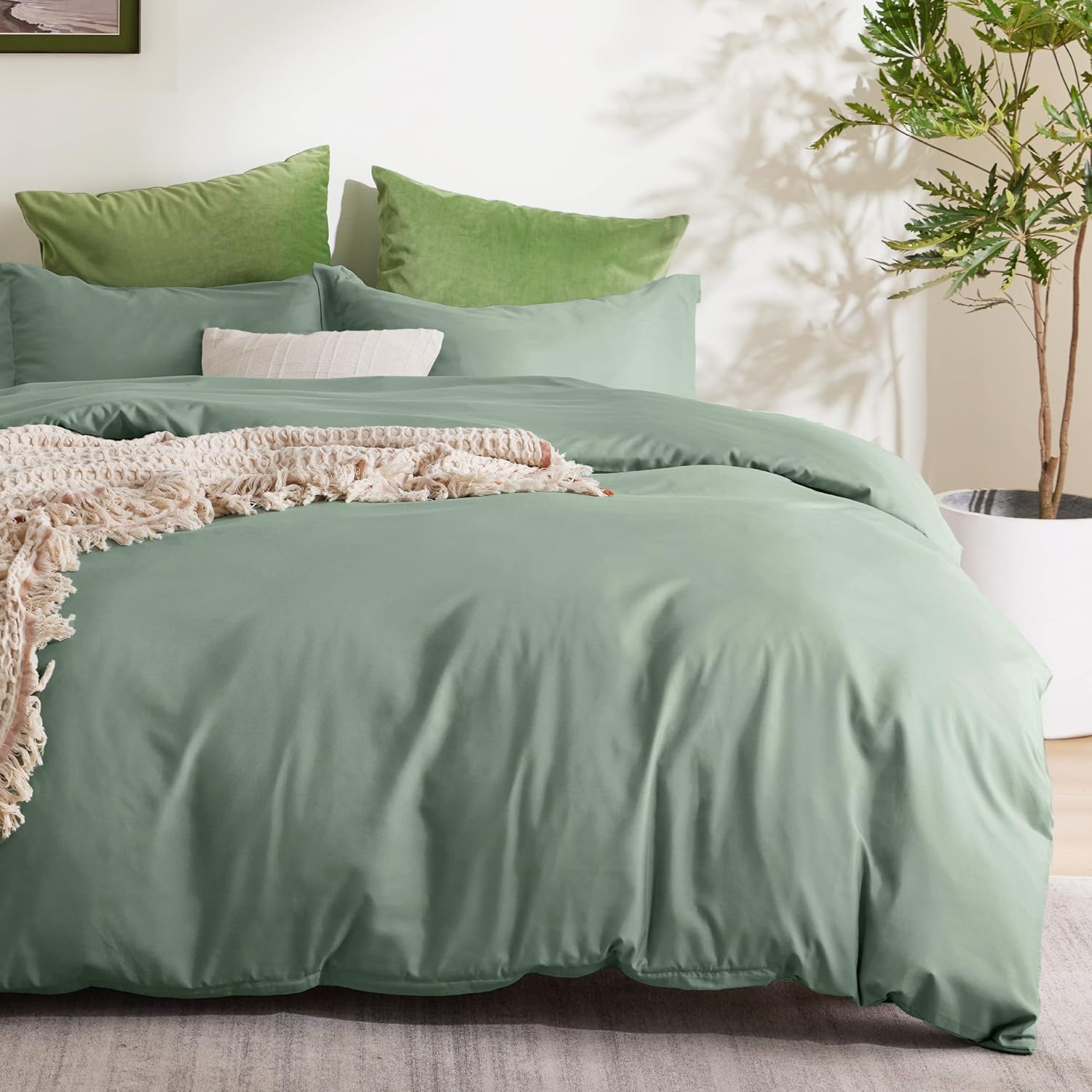 Bedsure California King Duvet Cover Set - Soft & Stylish Bedding