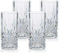 BELLAFORTE Shatterproof Tritan Tall Tumbler Set of 4 - Clear 18oz