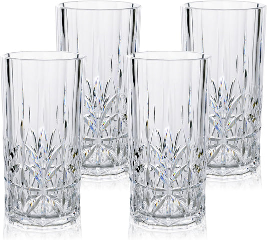 BELLAFORTE Shatterproof Tritan Plastic Tall Tumblers Set of 4