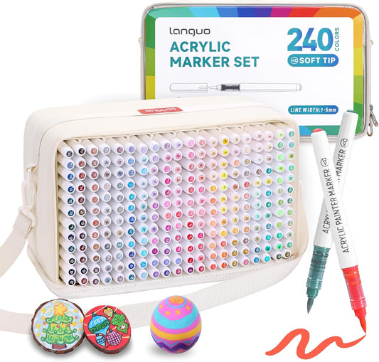 240 Colors Acrylic Paint Markers Set for Creative Projects