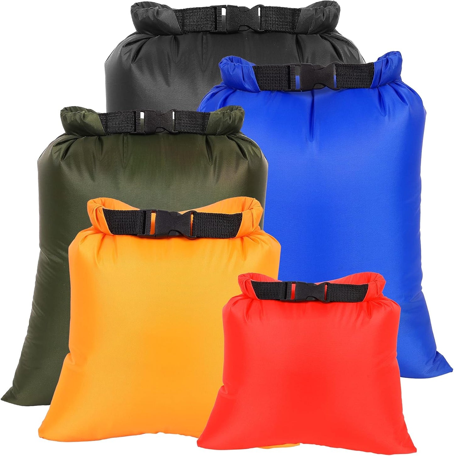 5 Pack Waterproof Dry Bags Set - Keep Gear Dry on Adventures