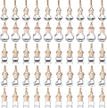 8ml & 6ml Hanging Car Air Freshener Glass Vials - Pack of 50