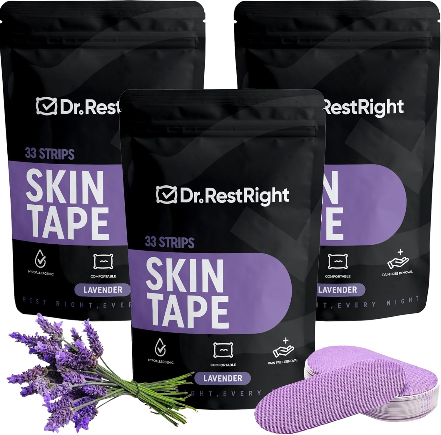 Premium Lavender Scented Micropore Tape for Sensitive Skin