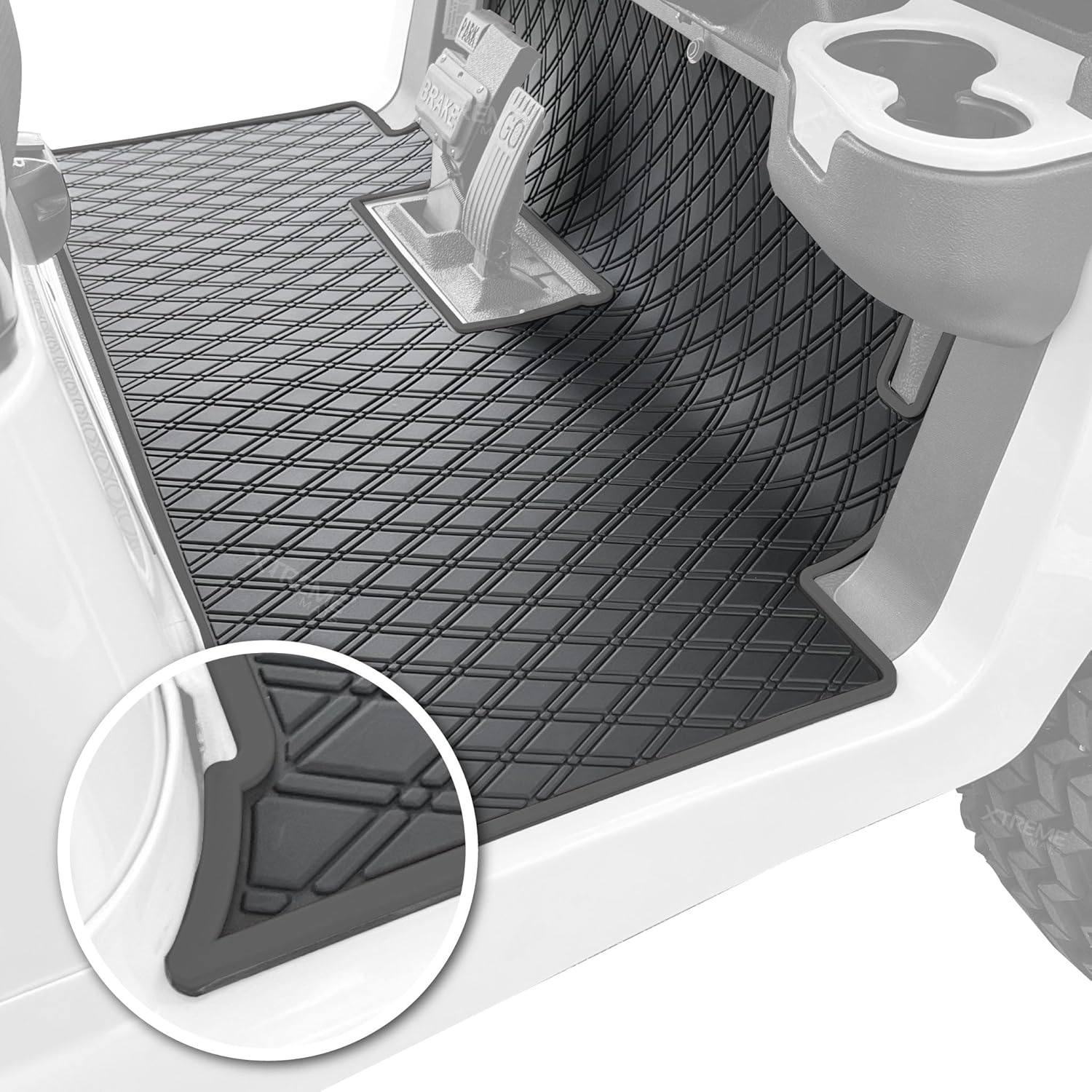 Club Car Golf Cart Mat - Full Coverage Rubber Liner | Xtreme Mats