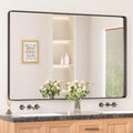 Keonjinn Black Mirror 55 x 36 in Rounded Rectangle Vanity Mirror