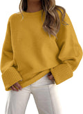LILLUSORY Women's Oversized Fuzzy Chunky Pullover Sweater (Style CXZW)