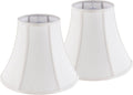 Creme White Bell Lamp Shades Set of 2 Medium - Classic Replacement