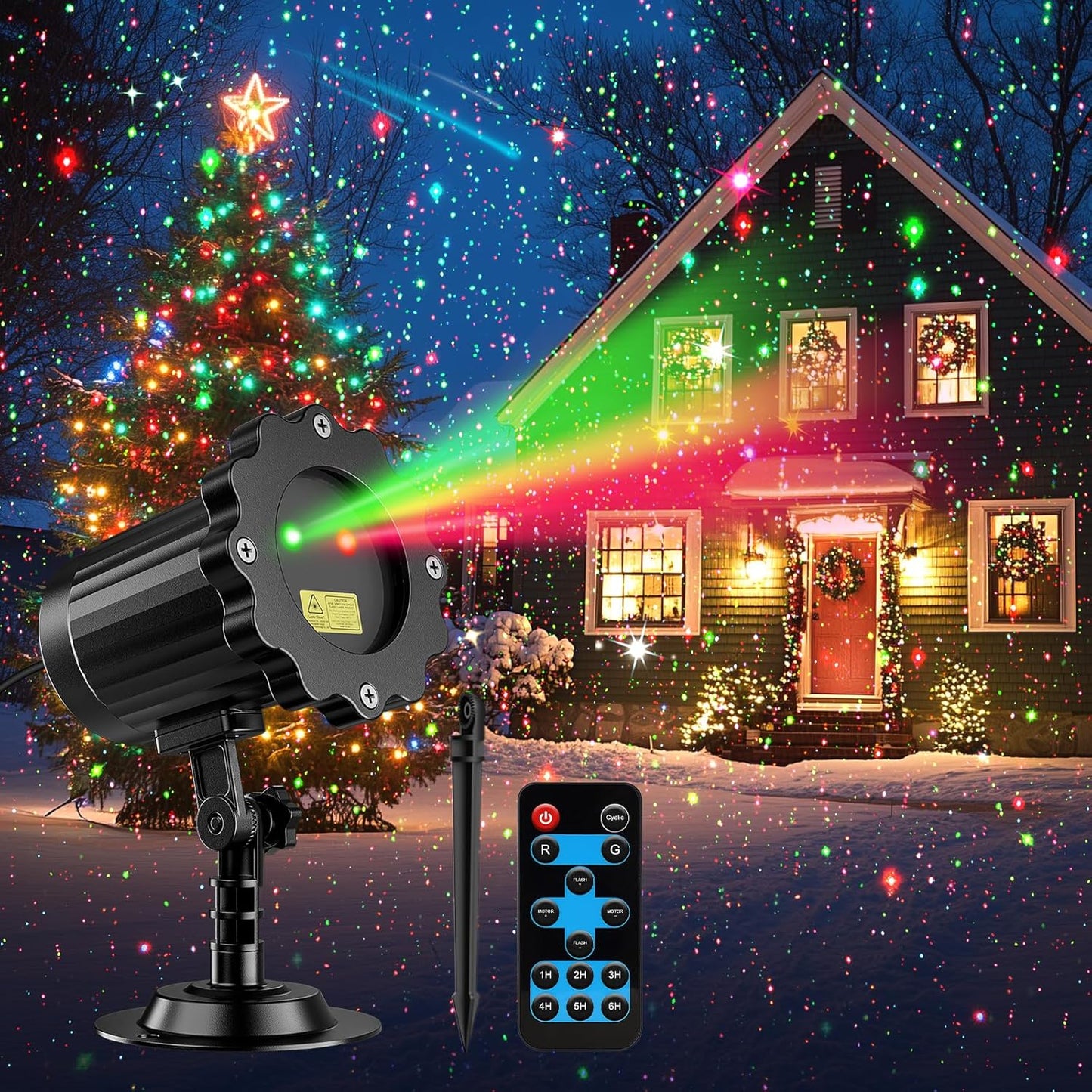 FLITI: Festive Laser Lights with Remote Control