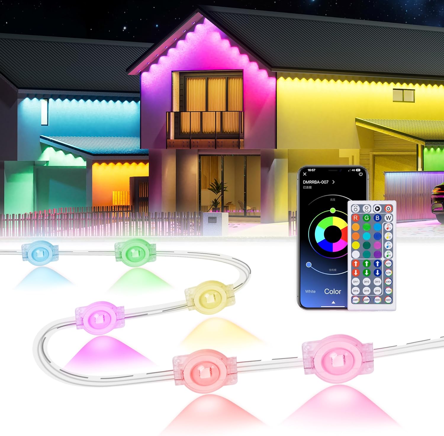 300Ft Permanent Outdoor Lights for Year-Round Ambiance and Decor
