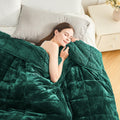 Sherpa Fleece Weighted Blanket 15lbs for Twin/Full - Plush Deep Sleep