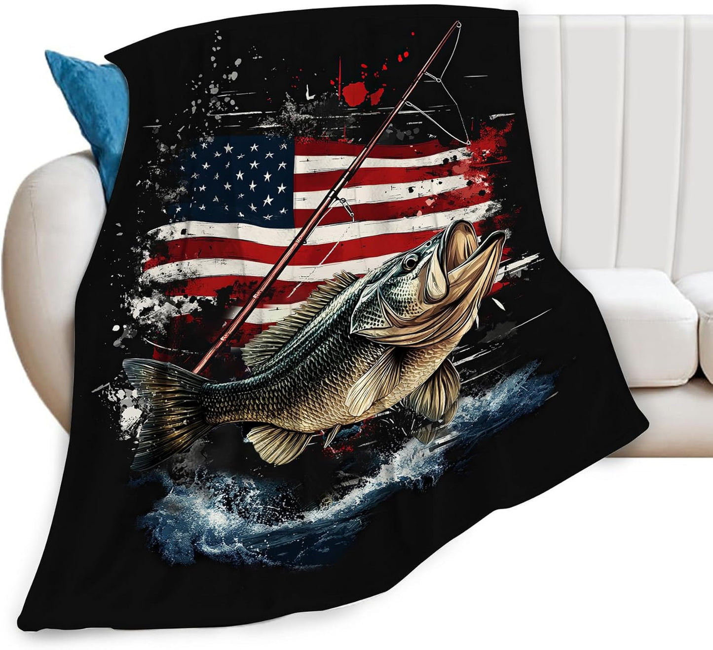 Cozy Fish Lover Blanket for Kids & Adults 40x50