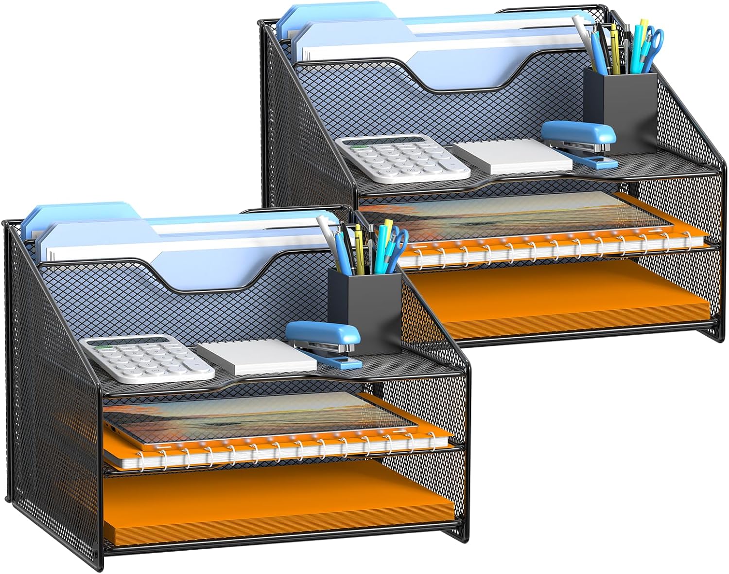 Samstar Mesh Desk File Organizer for Efficient Workspace Management