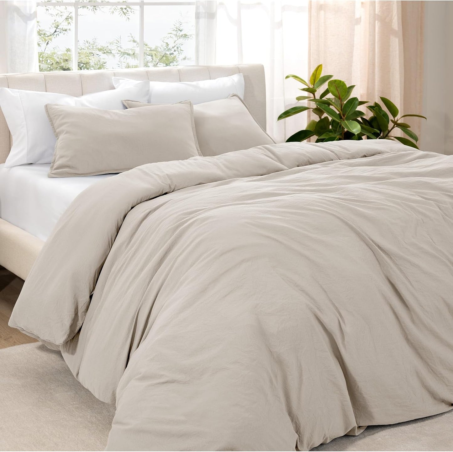Ultra Soft Microfiber Duvet Cover Set for Oversized King Beds