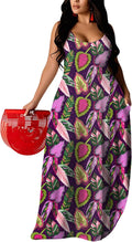 Hawaiian Dresses Women Plus Size Luau Party Sundress - Flattering Maxi