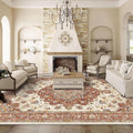 Washable Oriental Area Rug - 9x12 Soft Carpet for Living Room