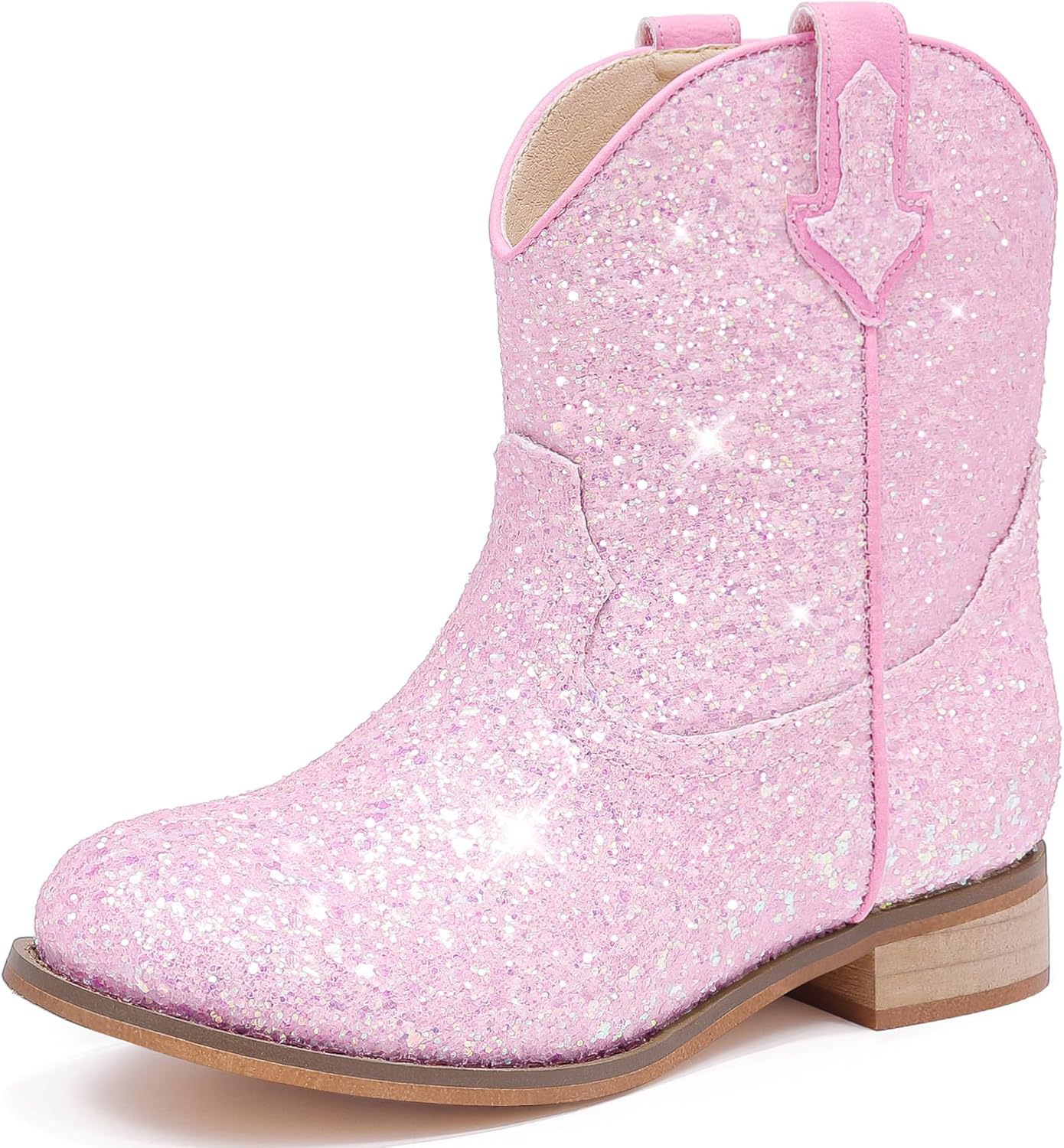 Toddler Cowgirl Boots Glitter Girls Cowboy Boots for Fun