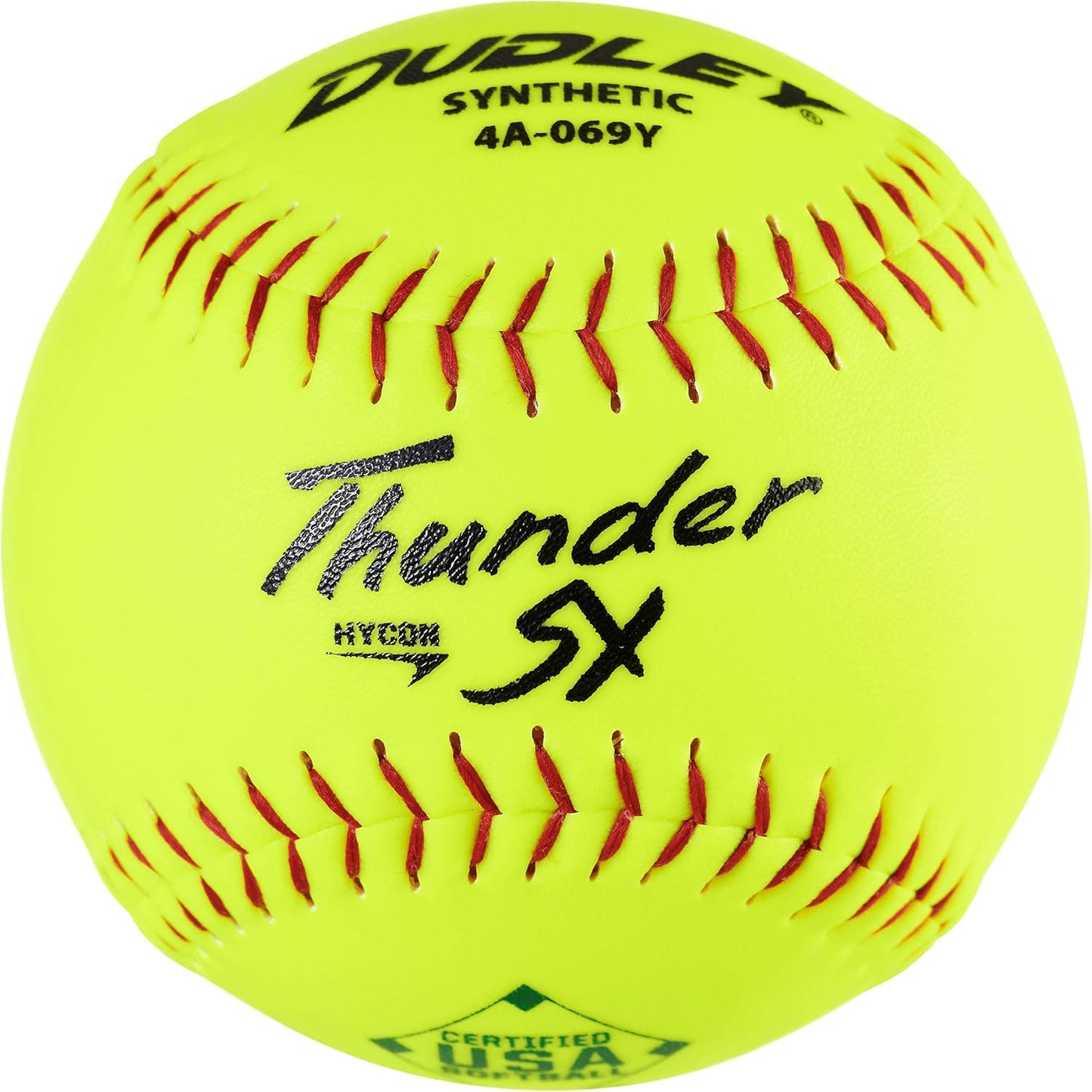 DUDLEY Slowpitch Softballs with Center Hycon Poly-Core Technology