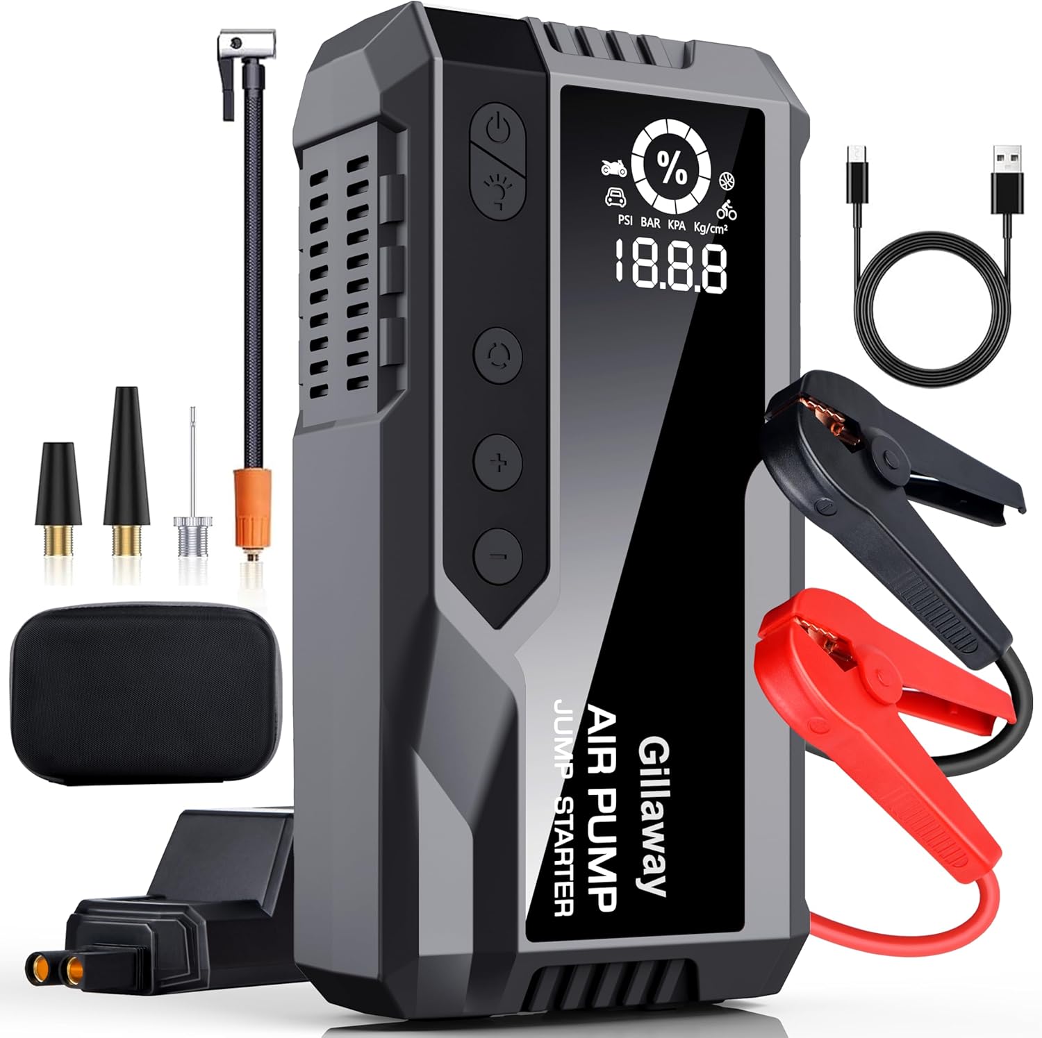 Ultimate Power: Gillaway Car Jump Starter + Air Compressor