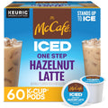 McCafe ICED One Step Hazelnut Latte K-Cup Pods, 60 Count - Smooth Iced