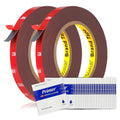 Tapsi Heavy Duty Double Sided Foam Mounting Tape 0.4 in x 36 ft