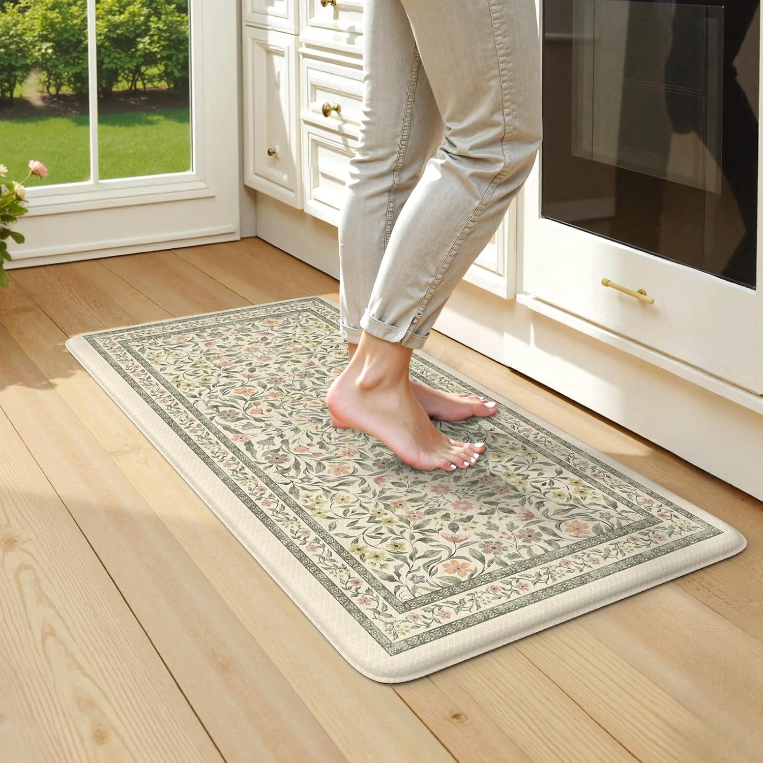 KIMODE Anti Fatigue Kitchen Mats for Comfort and Style